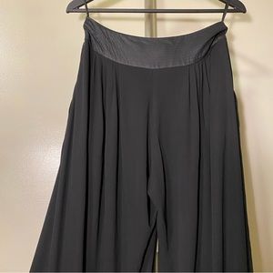 Jaeger Pleated Perfection: Wide-Leg Pants with Cumberband Waistband